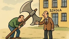 Dowcip: – Nie za ciężkie? Idziemy do szkoły