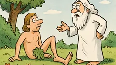 Dowcip: Bóg mówi Adamowi: oddaj nogę!