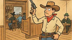 Dowcip: Kowboj wpada do saloonu po drinka