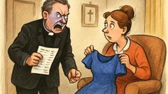 Dowcip: Biedny pastor dostaje rachunek za sukienkę