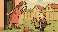 Dowcip: Mama woła Jasia na podwórku…