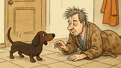 Dowcip: Pan domu budzi się na podłodze…