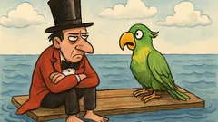 Dowcip: Prestidigitator na statku spotyka papugę