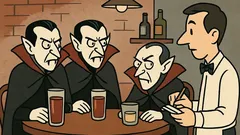 Dowcip: Trzy wampiry wchodzą do baru