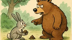 Dowcip: Niedźwiedź zakazał w lesie się załatwiać