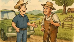 Dowcip: Amerykanin pyta rolnika o drogę