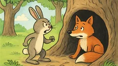 Dowcip: Wpada zajączek do lisiej nory