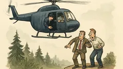 Dowcip: Leci śmigłowiec z młodymi specjalistami…