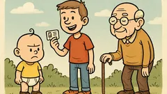 Dowcip: W wieku 4 lat sukcesem jest...