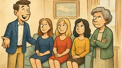 Dowcip: Syn przyprowadza trzy kobiety do mamy