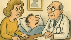 Dowcip: Żona mówi lekarzowi, że mąż krzyczy