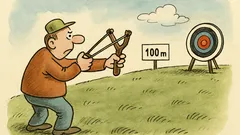 Dowcip: Strzelanie z procy do tarczy