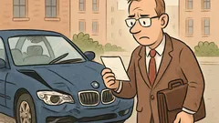 Dowcip: Prawnik wraca, a BMW płacze