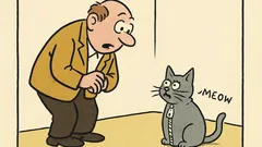 Dowcip: Co to jest małe, szare i miauczy