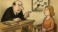 Dowcip: Sędzia zwraca się do oskarżonej...