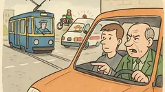 Dowcip: Egzamin na prawo jazdy i karetka