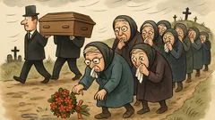 Dowcip: procesja pogrzebowa idzie zbyt powoli na cmentarz