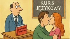 Dowcip: Jak uczyć się języka? Pocałunkiem