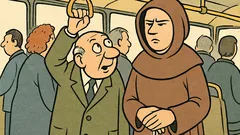 Dowcip: W przepełnionym autobusie…