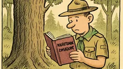 Dowcip: zwiadowca zagląda do podręcznika i...