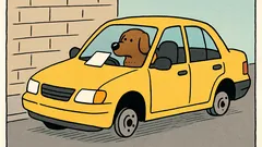 Dowcip: Zostawili psa w aucie na noc