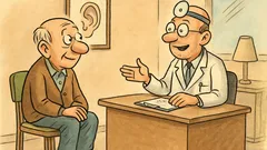 Dowcip: Emeryt wraca na kontrolę słuchu