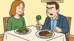 Dowcip: Nie cierpię wegetarian, bo zjadają jedzenie