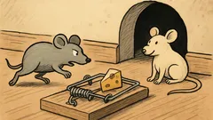 Dowcip: Kto pierwszy, ten lepszy… druga mysz