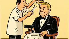 Dowcip: James Blond wchodzi do fryzjera...