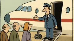 Dowcip: Stewardesa mówi „Życzymy Państwu miłego lotu”...