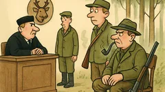 Dowcip: Dlaczego na polowaniu strzelał pan?