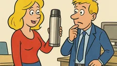 Dowcip: Blondynka wchodzi do sklepu po termos