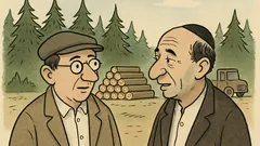 Dowcip: Icek, kupię dziesięć kubików drewna…