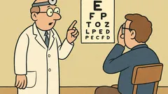 Dowcip: U okulisty: proszę przeczytać najniższy rząd