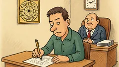 Dowcip: Pracownik pisze podanie do szefa