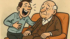 Dowcip: Wczoraj śmialiśmy się z dziadkiem…