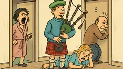 Dowcip: Młody Szkot wprowadza się do bloku