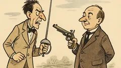 Dowcip: Oszust! Wyzywam cię na pojedynek!