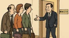 Dowcip: Delegacja nauczycieli wpada do ministra