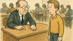 Dowcip: Egzamin na radiotechnice, profesor stuka Morsem