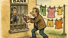 Dowcip: bankier wyrywa kraty z własnego sejfu