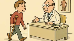 Dowcip: Przychodzi Jasiu do lekarza kuleje