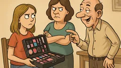 Dowcip: Heniek widzi zestaw do makijażu