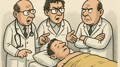 Dowcip: Konsylium trzech lekarzy nad pacjentem
