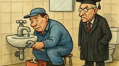 Dowcip: Profesorowi przecieka kran, wzywa hydraulika...