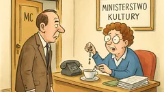 Dowcip: Minister wchodzi, sekretarka drży