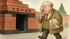 Dowcip: Ziuganow po bajce wchodzi do mauzoleum