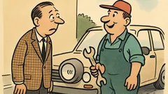 Dowcip: Mechanik powiedział: „Nie naprawiłem hamulców…”